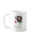 Purple Pansy Lady Vintage Valentine Mug