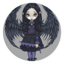 "Purple Paper Hearts" Sticker