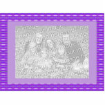 Purple patterm photo sculpture
