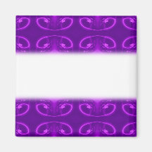 Purple Pattern. Fridge Magnet