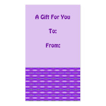 purple pattern gift tags