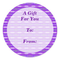 purple pattern gift tags