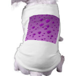 Purple Pattern of Love Hearts. Pet Tee