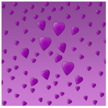 Purple Pattern of Love Hearts. Photo Cutout