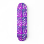 Purple Pattern Skateboard Deck