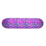Purple Pattern Skateboard Deck