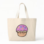 Purple Peace Cupcake Tote Bag