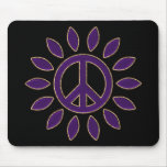 PURPLE PEACE FLOWER mousepads