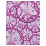 Purple Peace Signs Scrapbook Paper Custom Letterhead