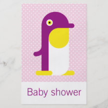 Purple Penguin Flyer Design