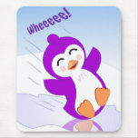 Purple Penguin Mousepad