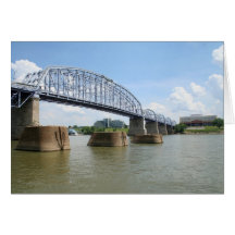 Purple people bridge card
