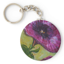 Purple Petunia Key Chains