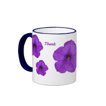 PURPLE PETUNIA MUG