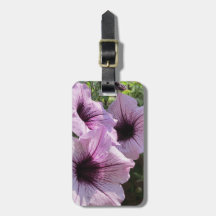 Purple Petunia Tag For Bags