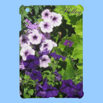 Purple Petunias iPad Mini case *Personalize* ipad mini cases