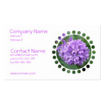 Purple Phlox Buiness Card Business Cards