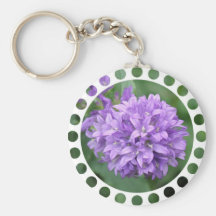 Purple Phlox Keychain
