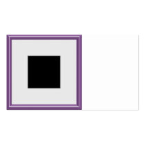 Purple Photo Frame Layout Business Card Templates