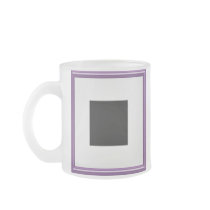 Purple Photo Frame Layout Coffee Mugs