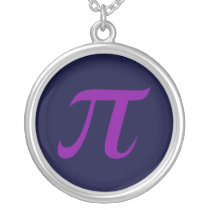 Purple Pi Necklace