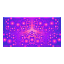 Purple & Pink Fractal Explosions: Photo Cards