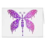 Purple Pink Lace Butterfly Cards