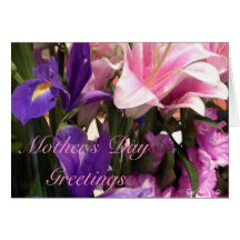 "Purple & Pink" Mother's Day Card