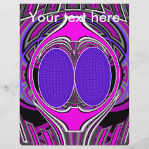 Purple pink superfly design flyers