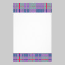 Purple Plaids stationery