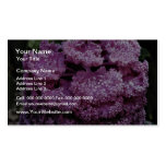 Purple plant  flowers business card templates