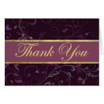 Purple & Plum Thank You Card