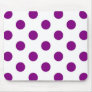 Purple Polka Dots - Mousepad