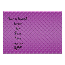 Purple polka dots on purple background invitations