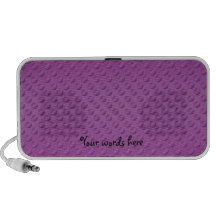Purple polka dots on purple background iPhone speaker