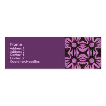 purple poppy business card