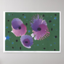 Purple Poppy Print