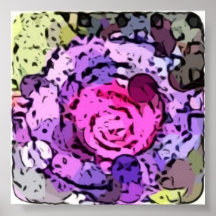 Purple Poppy Poster