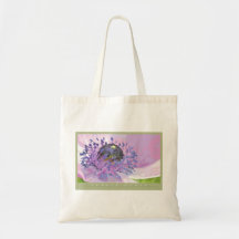 Purple Poppy Tote Bag