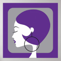 purple print