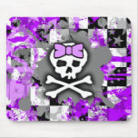 Purple Princess Skull Mousepad mousepads