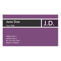 purple professional : business card templates