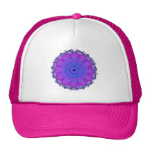 Purple Psyche Mandala kaleidoscope hat