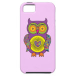 Purple Psychedelic Owl