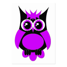 Purple Punk Owl Business Card
