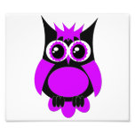 Purple Punk Owl Photo Enlargement