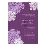 Purple Queen Anne's Lace Wedding Invitation