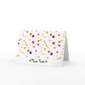 Purple Red and Yellow Polka Dots cards