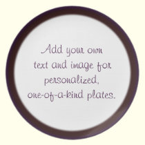 Purple/Red Double Edge Plate Template plates