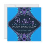 Purple Reef Party Birthday Invitation